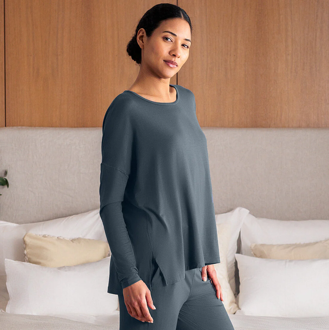 Langarm-Shirt mit lockerer Passform — NATTWELL™ - Image 53